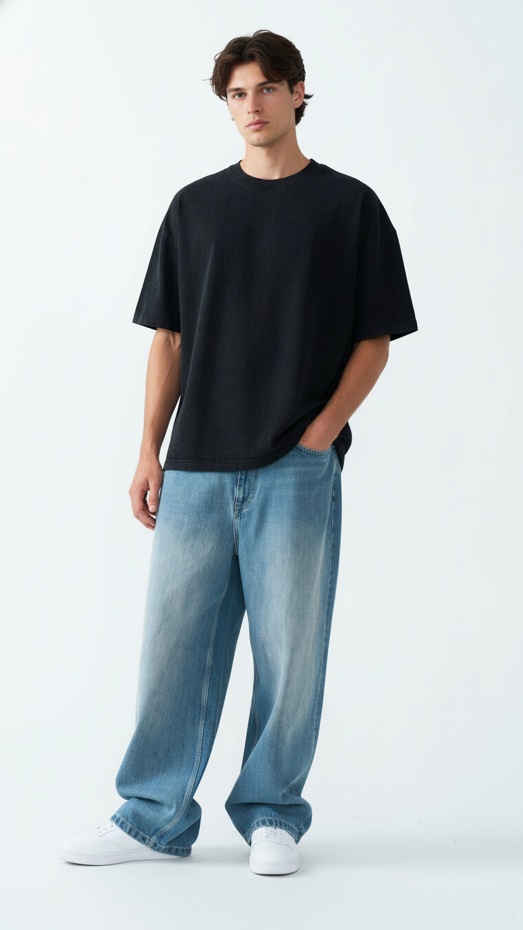 11 OZ Oversized Garment Dyed French Terry T-Shirt