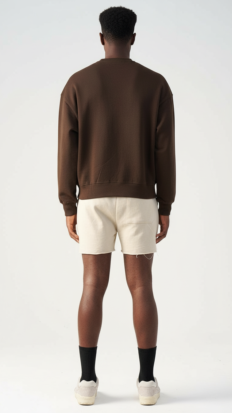 3D Raw Edge Fleece Sweatshorts