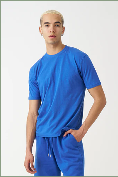 Royal Blue Combed Cotton T-Shirt