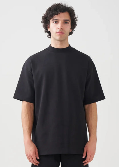 10 OZ Mock-Neck Oversized Interlock T-Shirt
