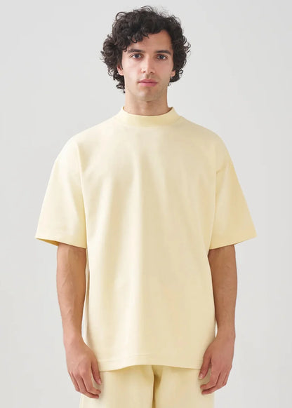 10 OZ Mock-Neck Oversized Interlock T-Shirt