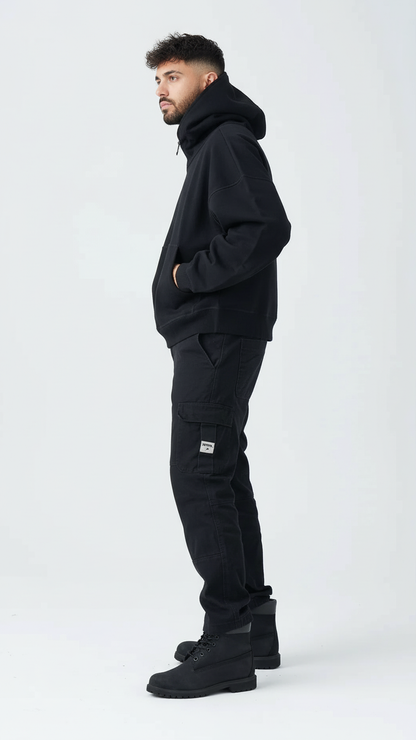 14 OZ Oversized Boxy Cropped Heavyweight Full-Zip Sweatshirt