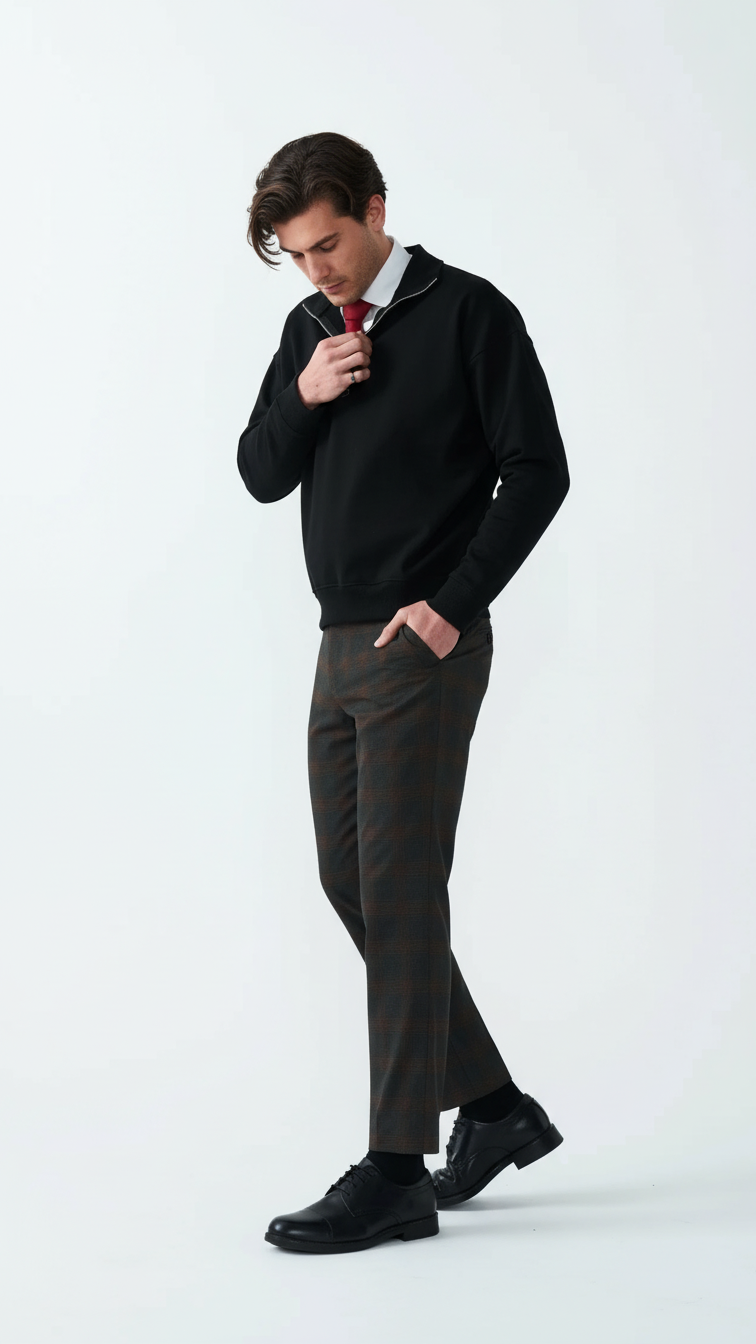 14 OZ Oversized Heavyweight Fleece Quarter-Zip