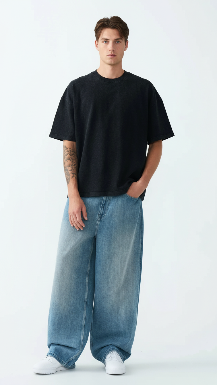 11 OZ Oversized Garment Dyed French Terry T-Shirt