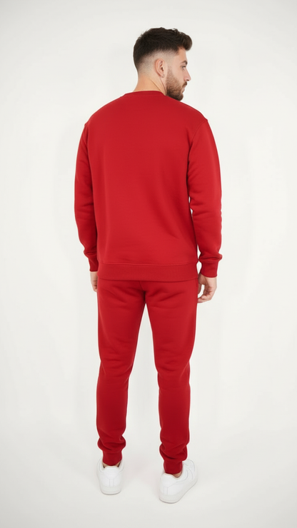 Tight Fleece Crew-Neck SweatSuit