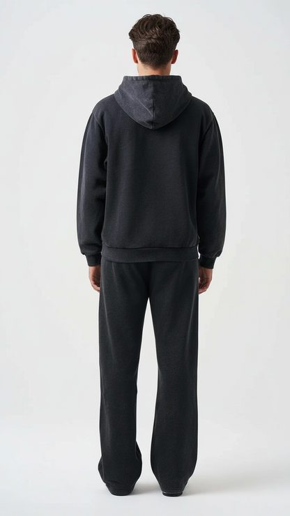 14 OZ Two-Way Zip Garment Dyed French Terry Sweatsuit