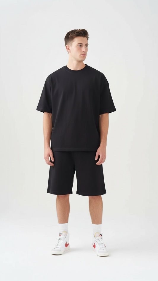 9 OZ Heavyweight French Terry T-Shirt And Short Set