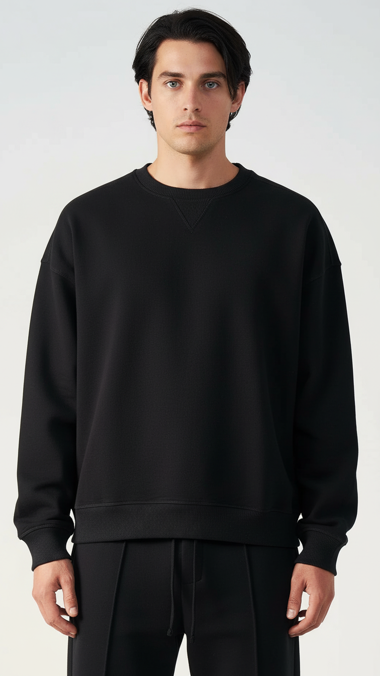 14 OZ Cropped Boxy Heavyweight Crewneck Sweatshirt