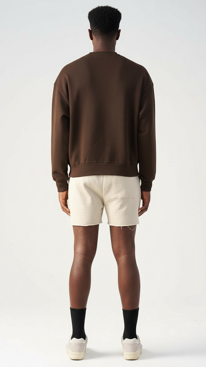 3D Raw Edge Fleece Sweatshorts