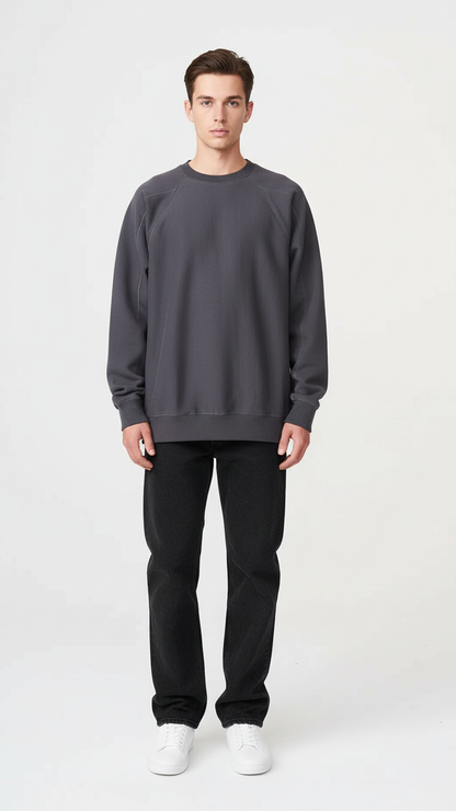 14 OZ Oversized Fleece Heavyweight Crewneck Sweatshirt