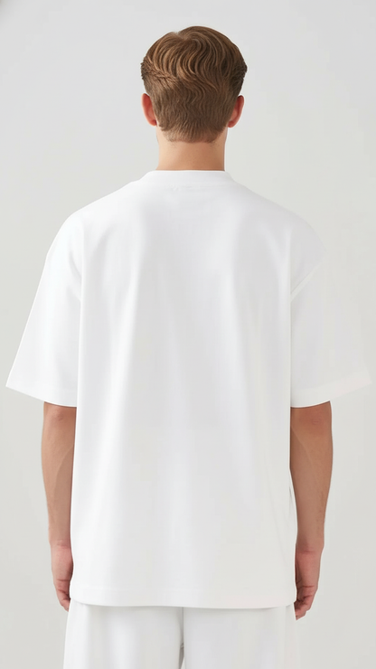 10 OZ Mock-Neck Oversized Interlock T-Shirt
