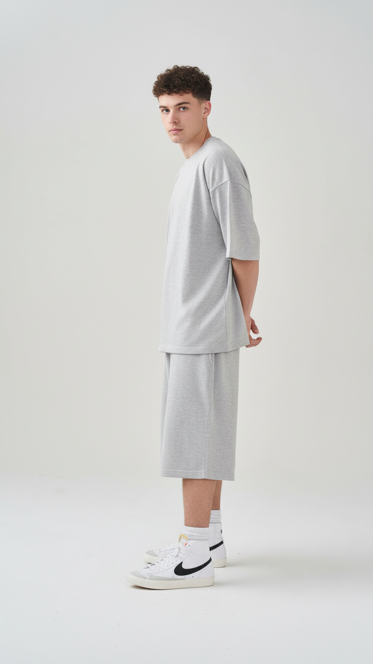 9 OZ Heavyweight French Terry T-Shirt And Short Set