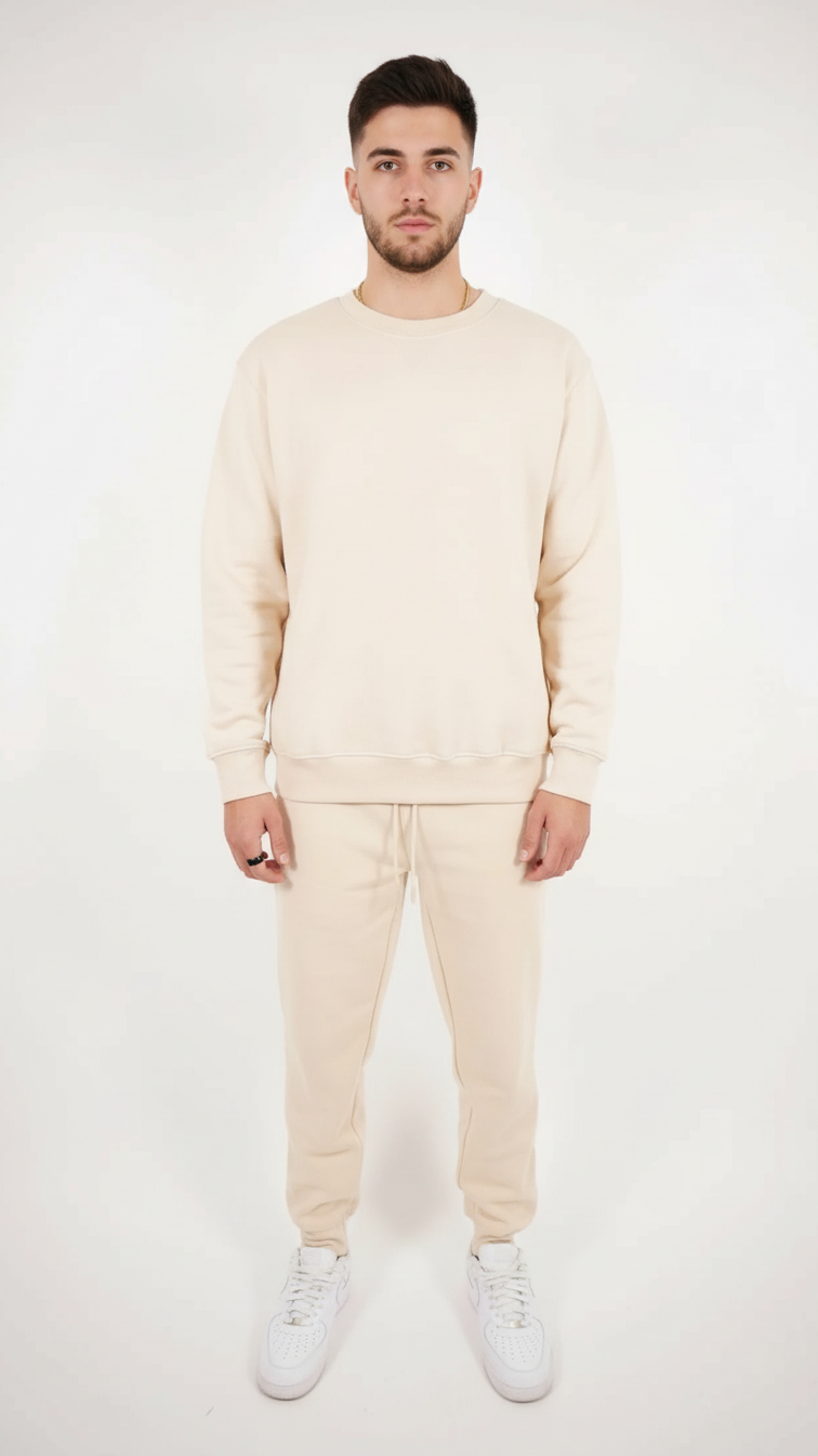 Tight Fleece Crew-Neck SweatSuit