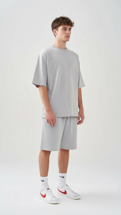 9 OZ Heavyweight French Terry T-Shirt And Short Set