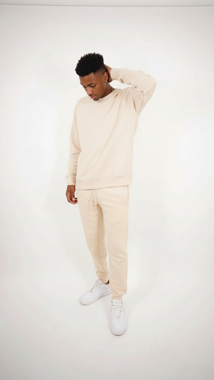 Tight Fleece Crew-Neck SweatSuit