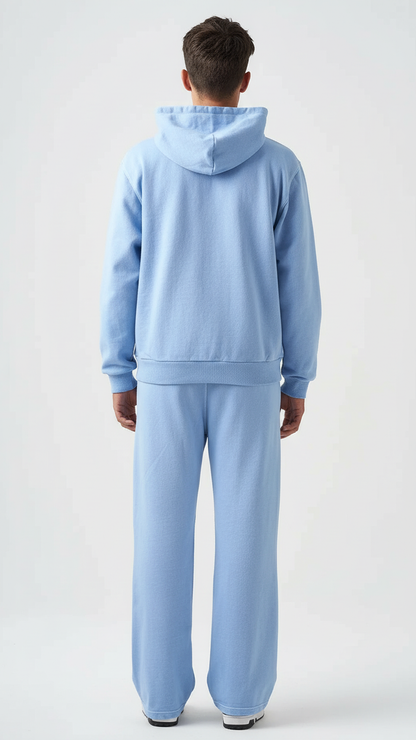 14 OZ Two-Way Zip Garment Dyed French Terry Sweatsuit