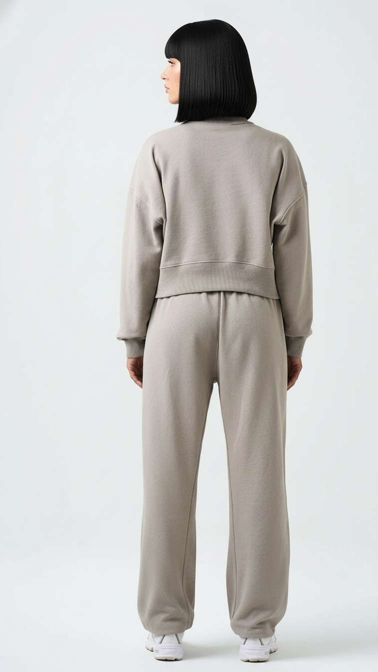 14 OZ French Terry Garment Dyed Mock Neck Sweatsuit