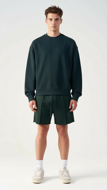 3D Raw Edge Fleece Sweatshorts