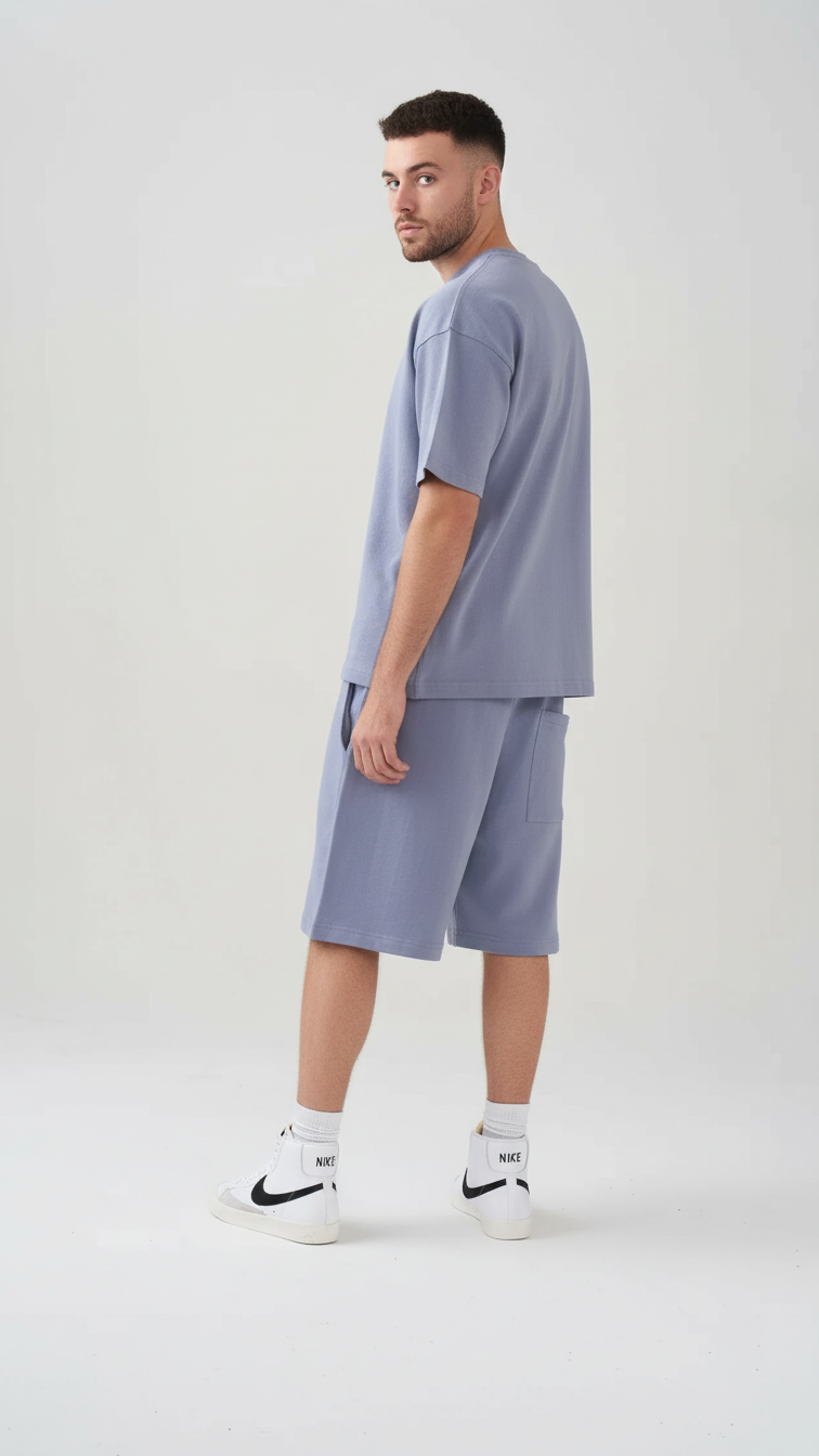 9 OZ Heavyweight French Terry T-Shirt And Short Set