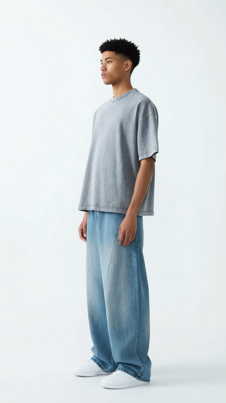 11 OZ Oversized Garment Dyed French Terry T-Shirt