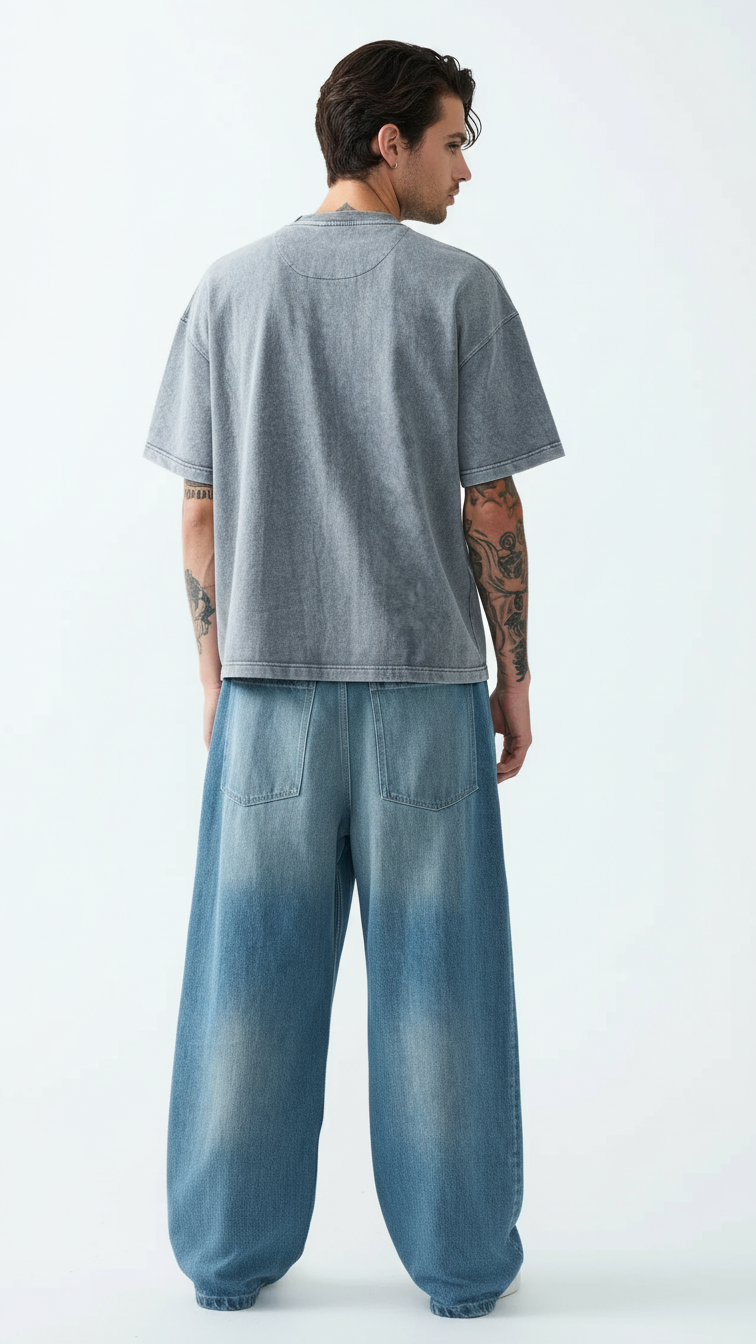 11 OZ Oversized Garment Dyed French Terry T-Shirt