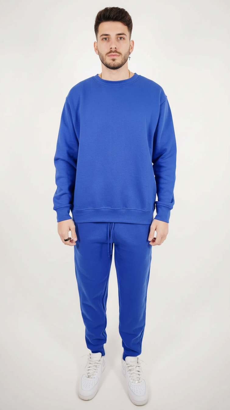 Tight Fleece Crew-Neck SweatSuit