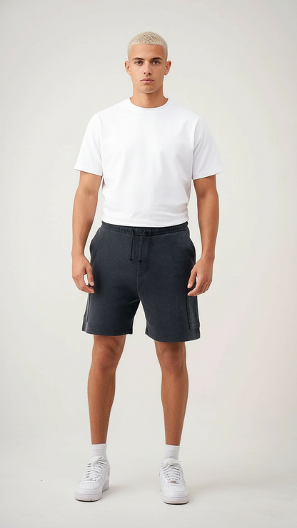 12 OZ Garment Dye Interlock Cargo Shorts