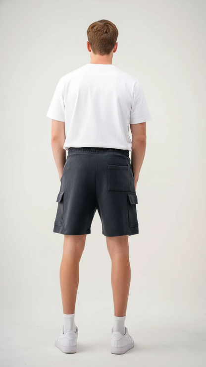 12 OZ Garment Dye Interlock Cargo Shorts