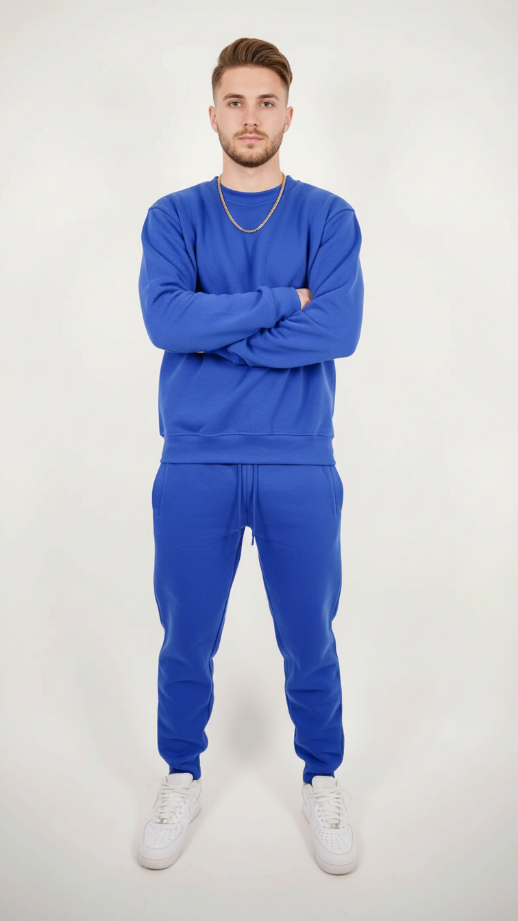 Tight Fleece Crew-Neck SweatSuit