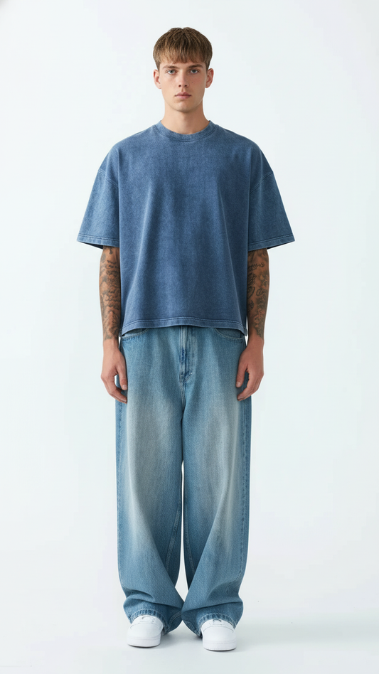 11 OZ Oversized Garment Dyed French Terry T-Shirt