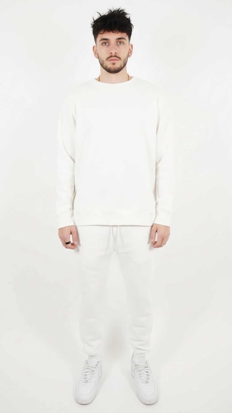 Tight Fleece Crew-Neck SweatSuit