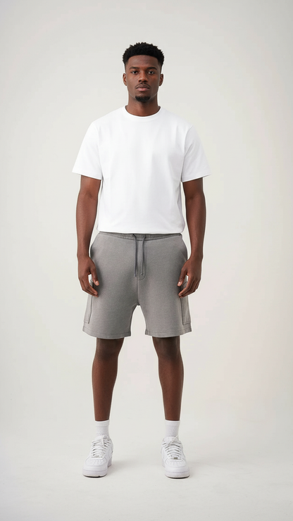 12 OZ Garment Dye Interlock Cargo Shorts