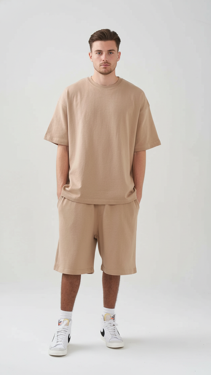 9 OZ Heavyweight French Terry T-Shirt And Short Set