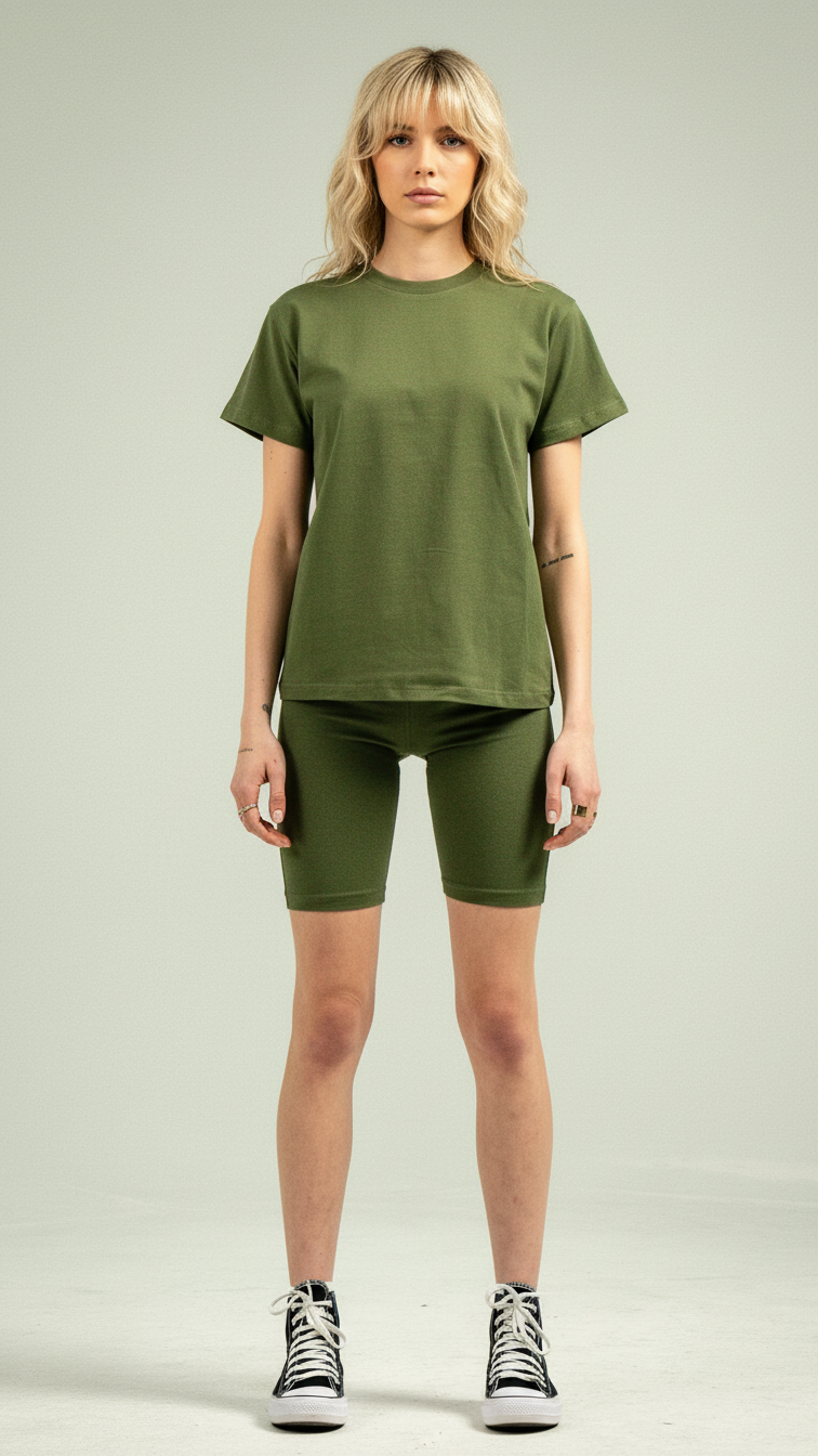 Women's Biker Short Set