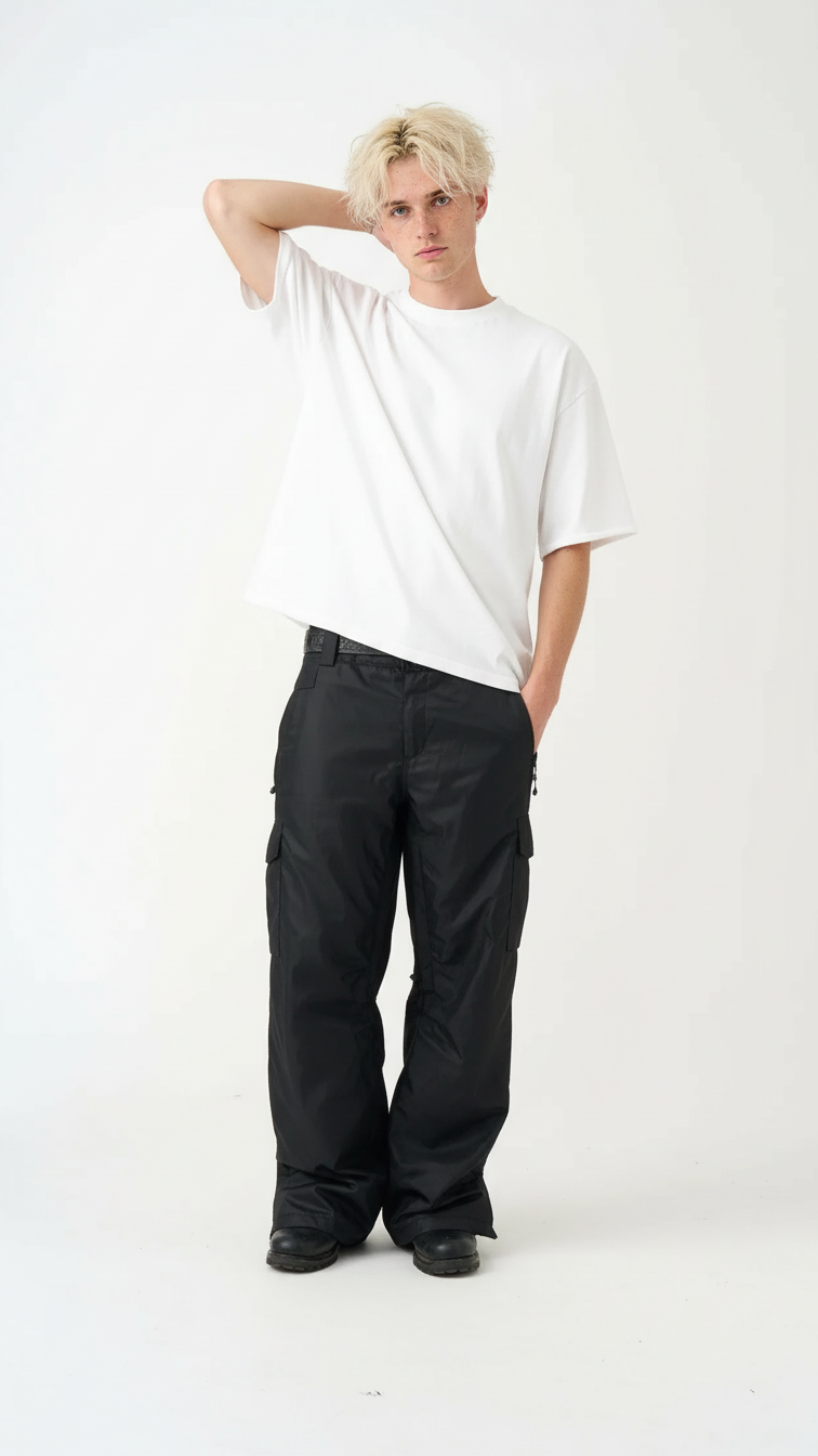 7 OZ Raw Edge Oversized Cropped T-Shirt