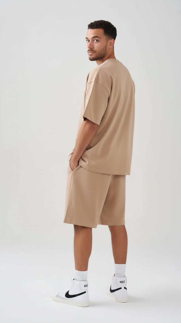 9 OZ Heavyweight French Terry T-Shirt And Short Set