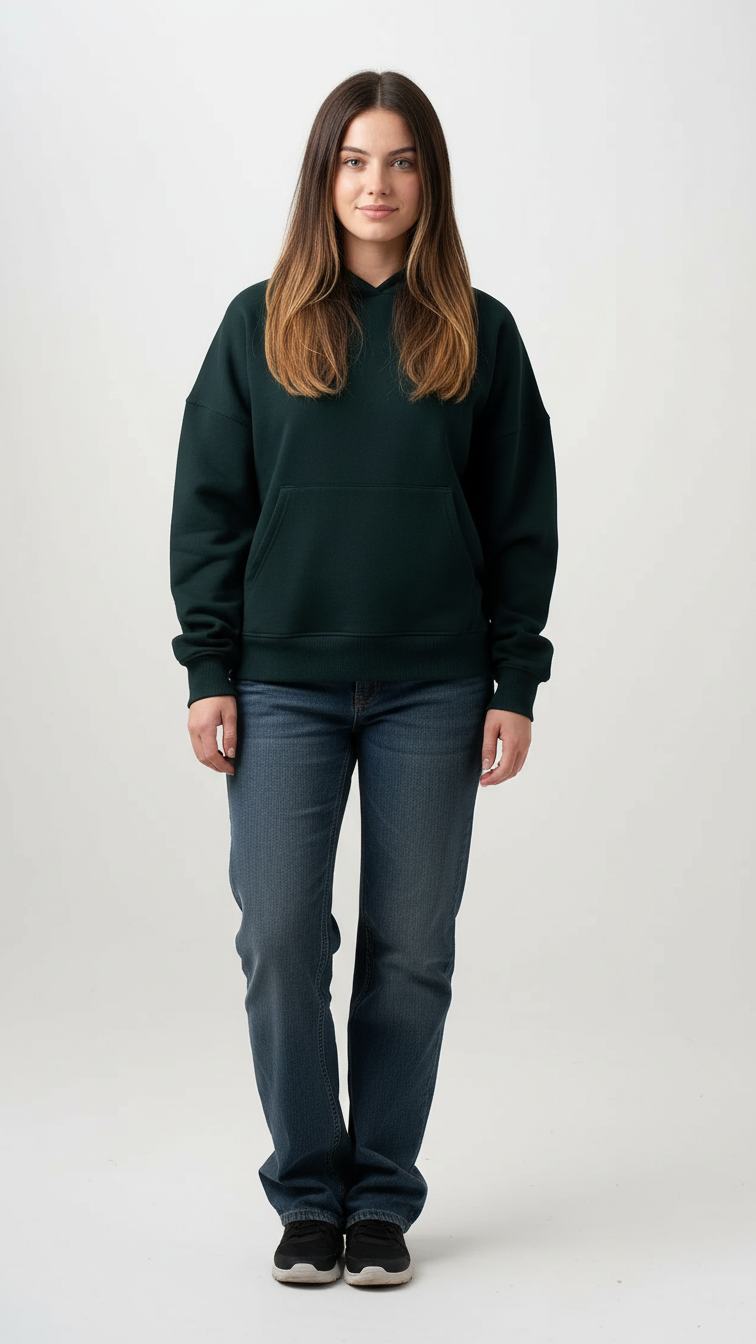 14 OZ Women's Heavyweight Full-Zip Hooded Sweatshirt