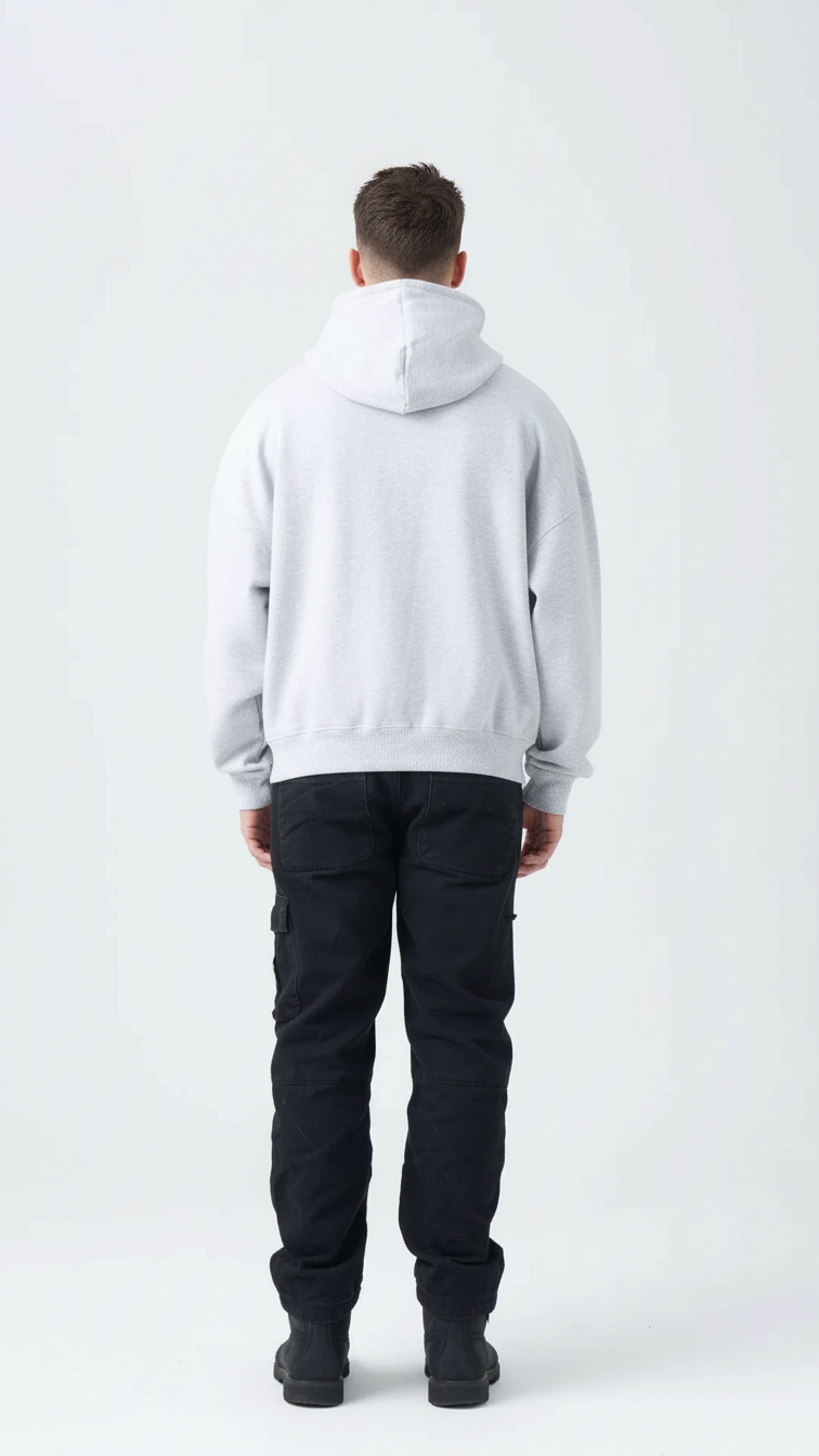 14 OZ Oversized Boxy Cropped Heavyweight Full-Zip Sweatshirt