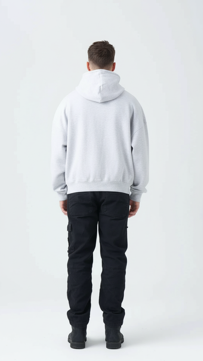 14 OZ Oversized Boxy Cropped Heavyweight Full-Zip Sweatshirt