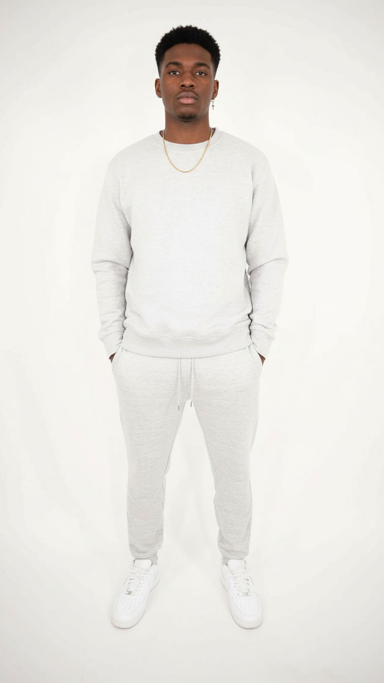 Tight Fleece Crew-Neck SweatSuit