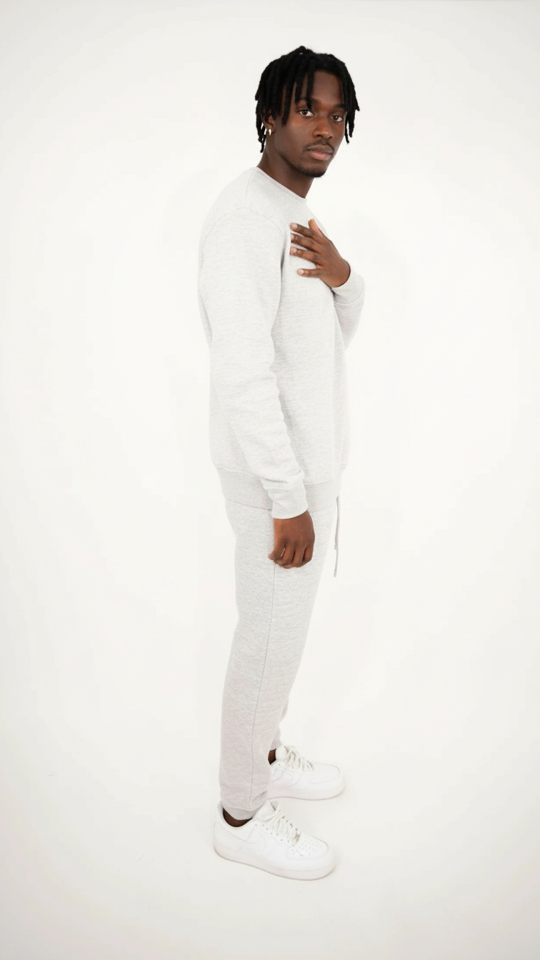 Tight Fleece Crew-Neck SweatSuit