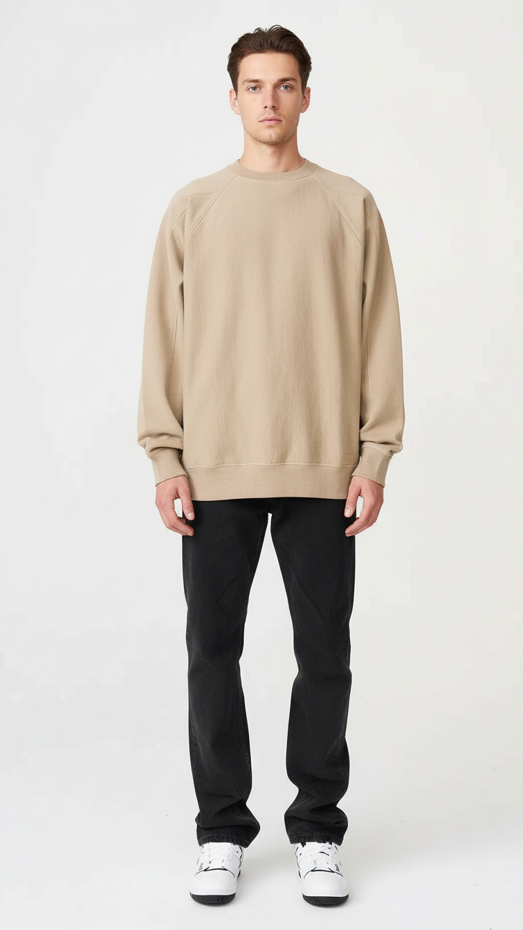 14 OZ Oversized Fleece Heavyweight Crewneck Sweatshirt