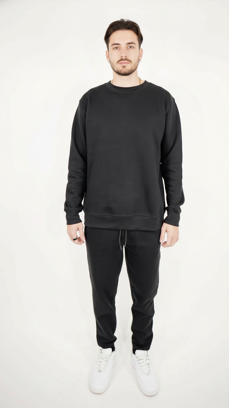 Tight Fleece Crew-Neck SweatSuit