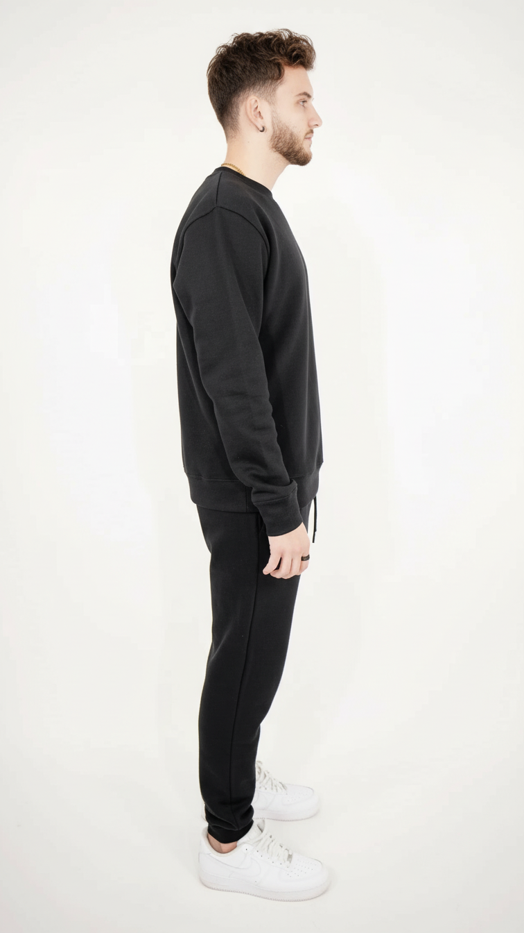 Tight Fleece Crew-Neck SweatSuit