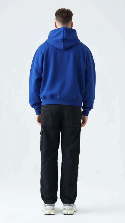 14 OZ Oversized Boxy Cropped Heavyweight Full-Zip Sweatshirt