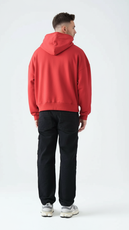 14 OZ Oversized Boxy Cropped Heavyweight Full-Zip Sweatshirt