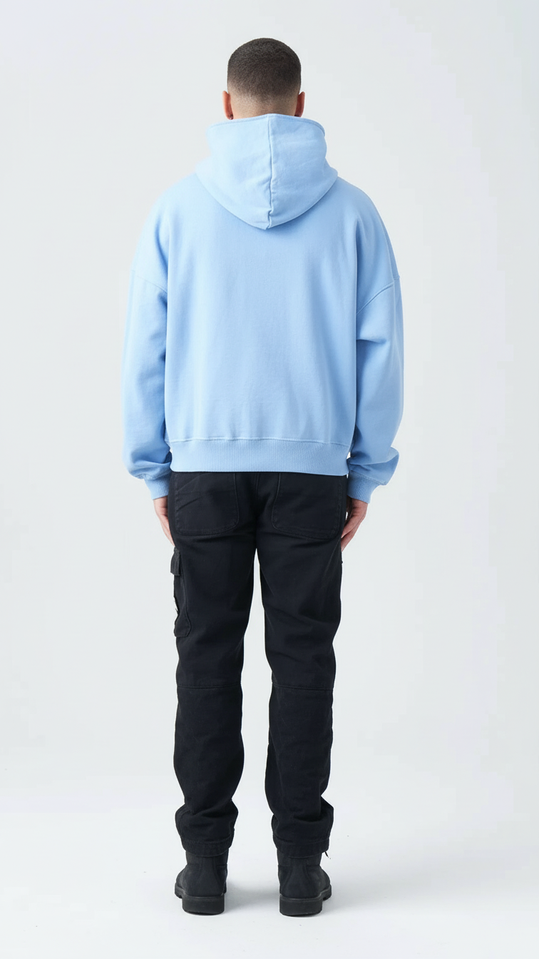 14 OZ Oversized Boxy Cropped Heavyweight Full-Zip Sweatshirt