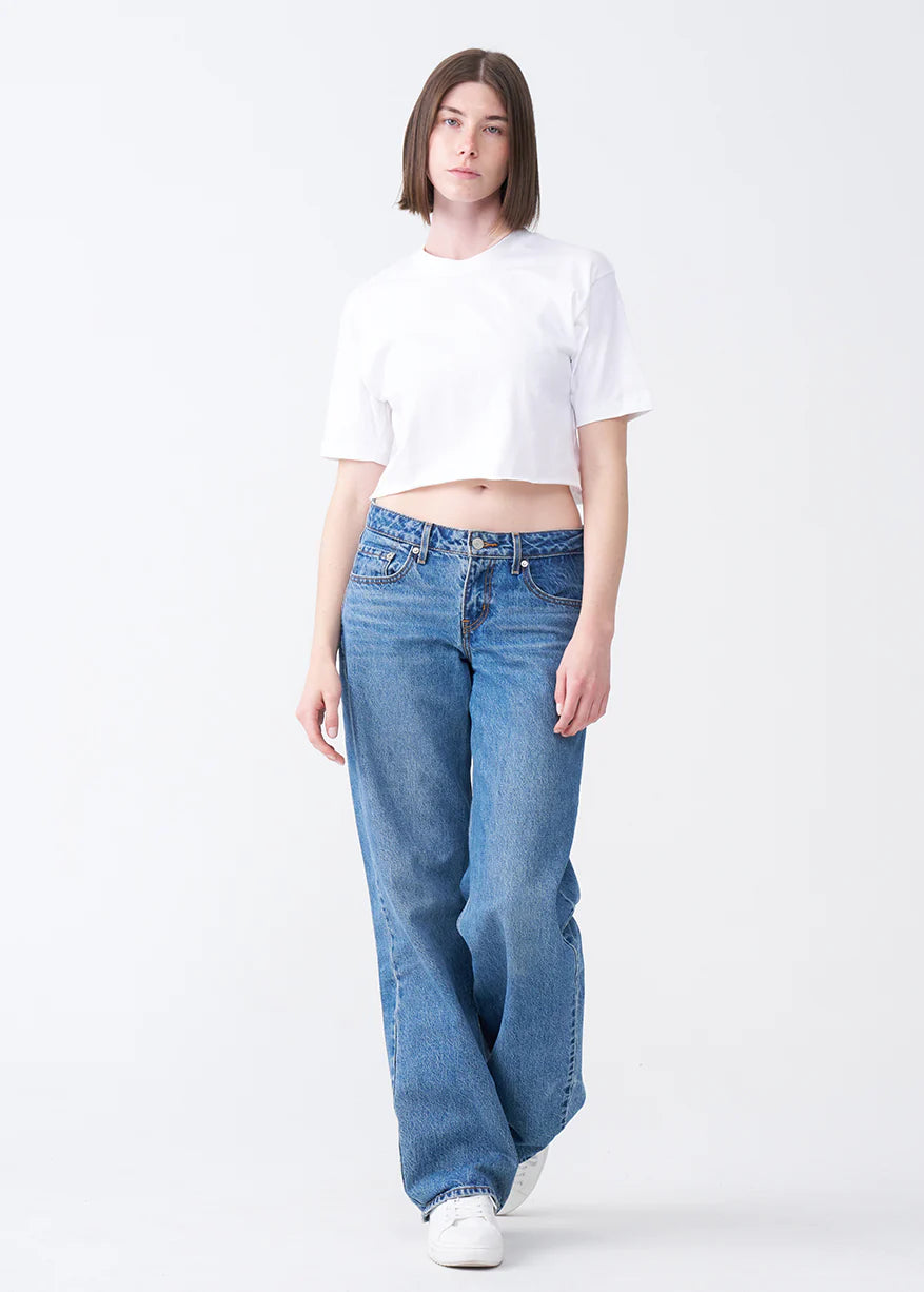 Combed Cotton Crop Top T-Shirt