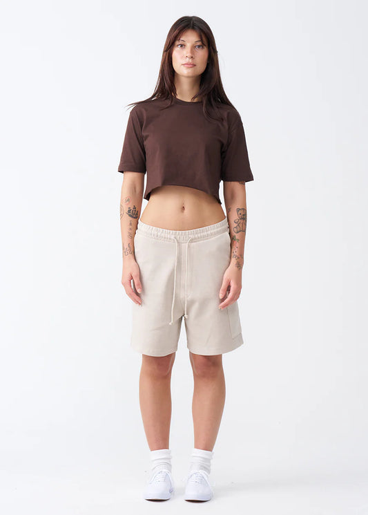 Combed Cotton Crop Top T-Shirt