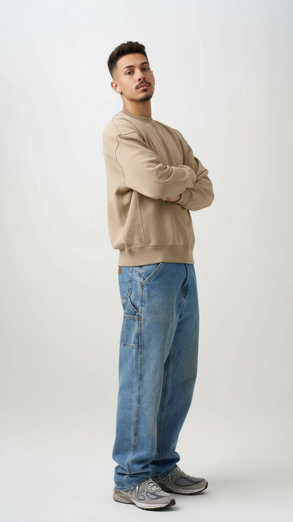 11 OZ Heavyweight Pre-Shrunk Premium Fleece Crewneck Sweatshirt